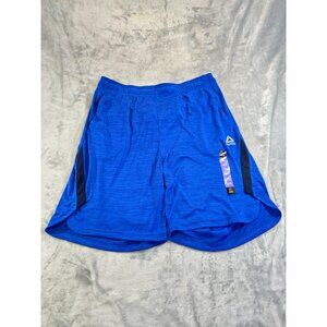 Reebok Men's shorts 2XLARGE blue drawstring slim 9" athletics sports short